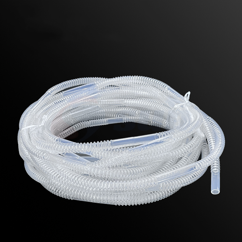High-purity transparent PFA Corrugated Convoluted Tubing | semiconductor specialty 